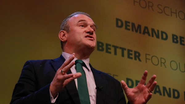 Ed Davey giving a speech